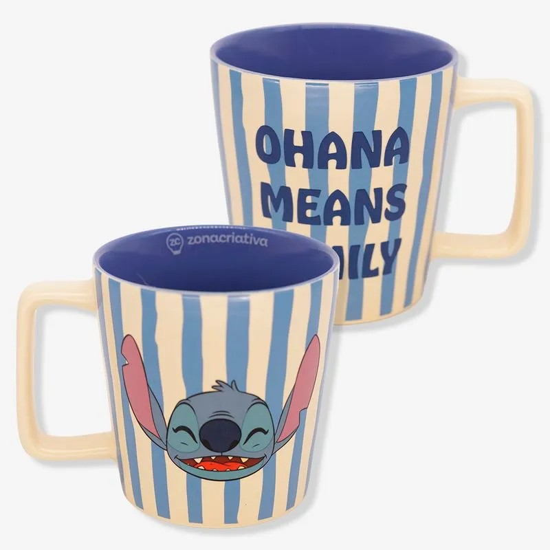 Caneca Buck Stitch Listrado - Disney